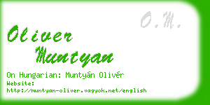 oliver muntyan business card